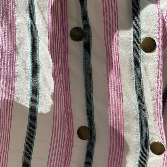 Isabel Marant Striped Long Sleeve Button-Up Top - Picture 7 of 10